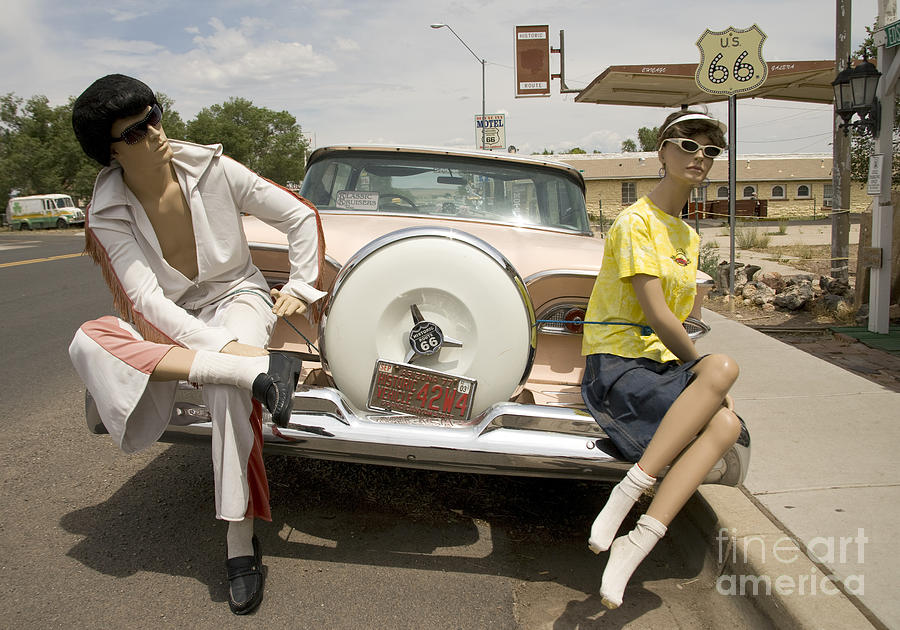 Route 66 Manequins, 2006 Photograph by Granger