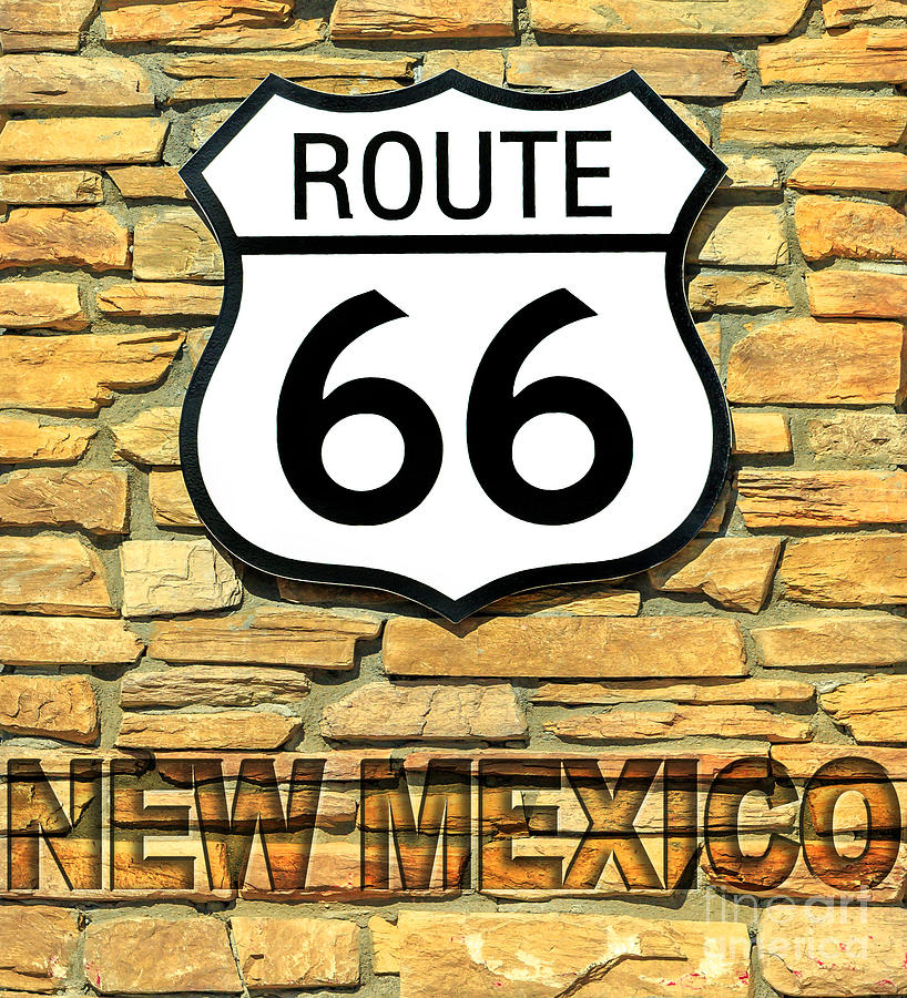 Route 66 New Mexico sign Photograph by Benny Marty