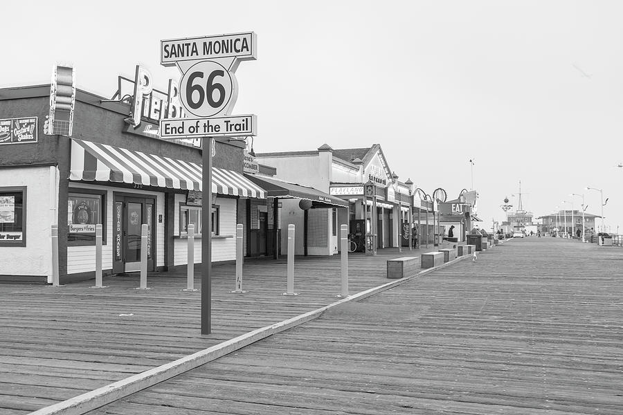 Route 66 Santa Monica Photograph By John Mcgraw