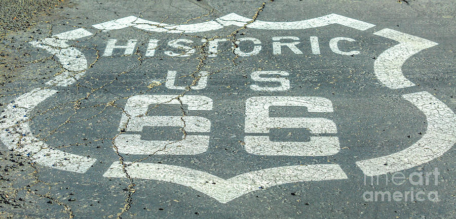 Route 66 Street Sign Photograph by Benny Marty