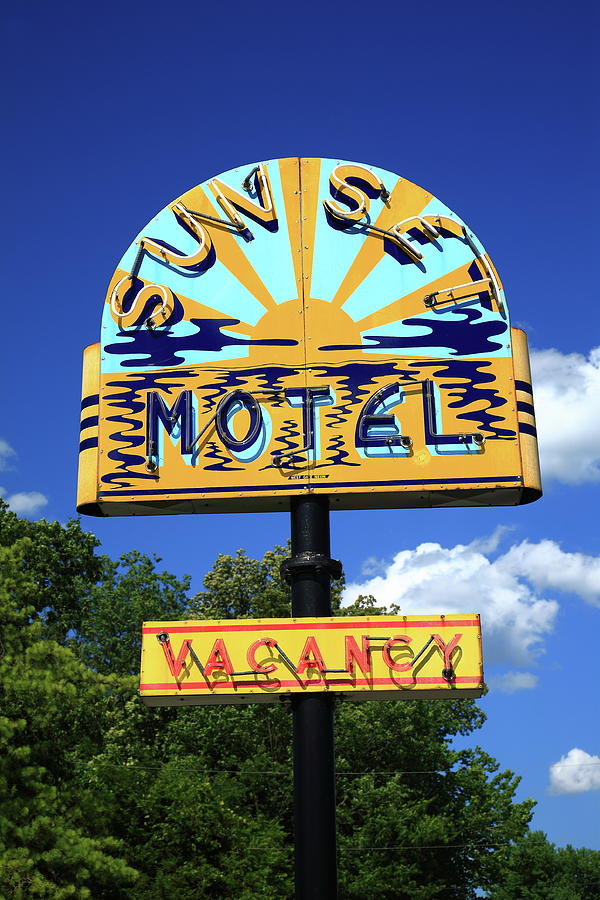Route 66 - Sunset Motel 2012 Photograph by Frank Romeo