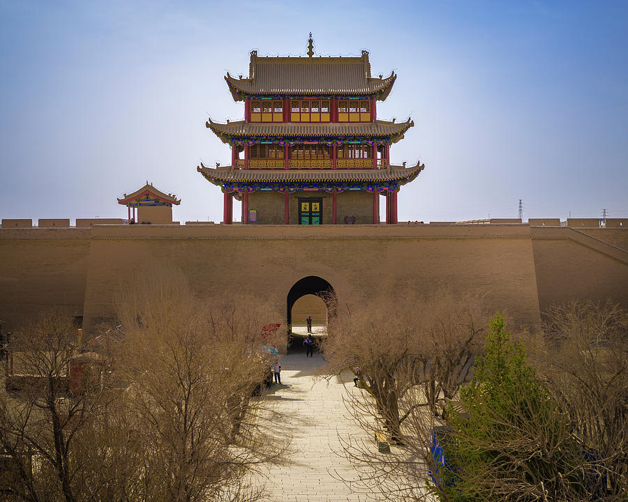 Rouyuan Tower Guan City Jiayuguan Gansu China Photograph by Adam Rainoff