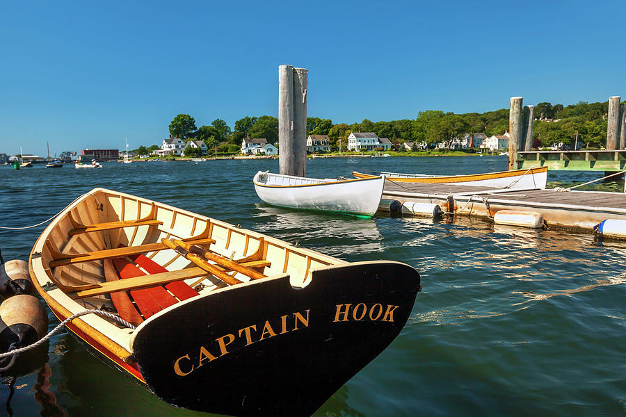 Row Boat In Mystic Seaport Ct Digital Art by Claudia Uripos