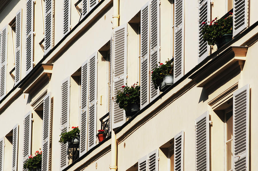 Row Of Apartments Building In Paris Photograph by Joelle Icard