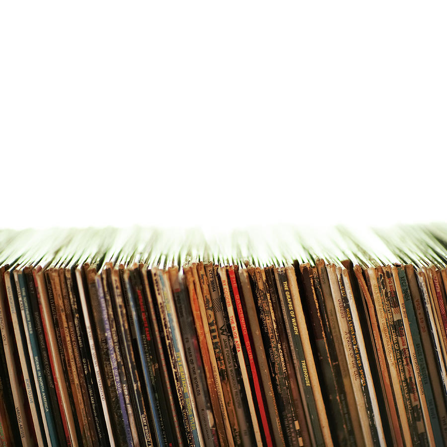 Row Of Old Records Photograph by Thomas Northcut