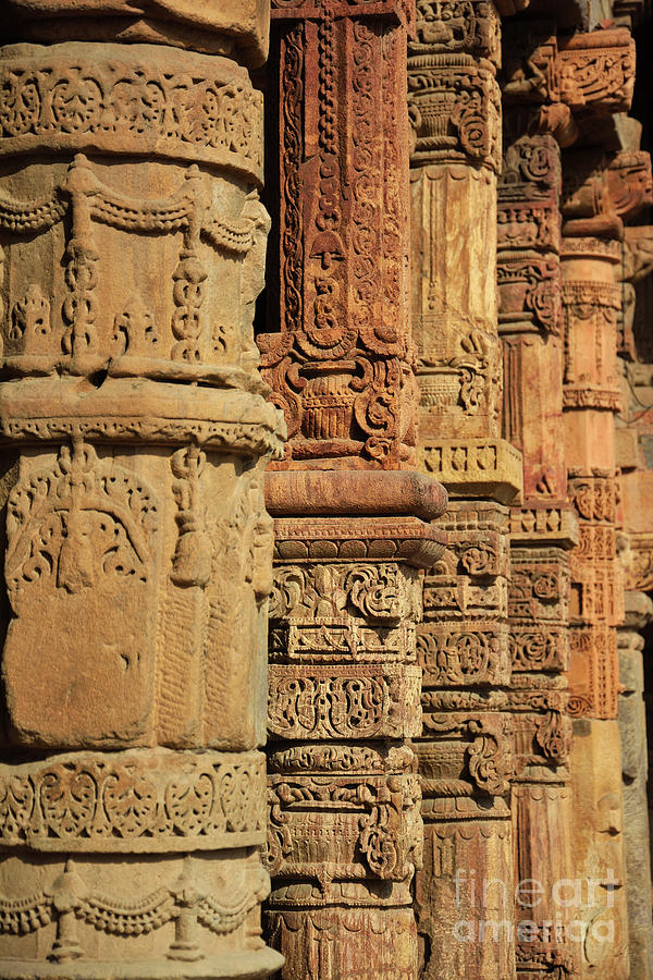 Row Of Pillars, New Delhi, Delhi, India Photograph by Prasenjeet Gautam