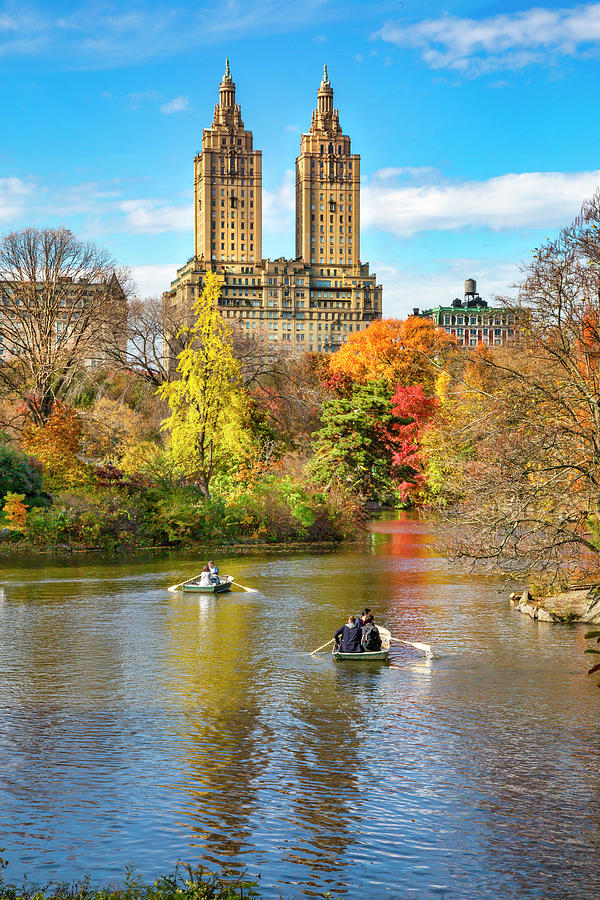 Rowboats, Lake, Central Park Nyc Digital Art By Claudia Uripos - Fine 