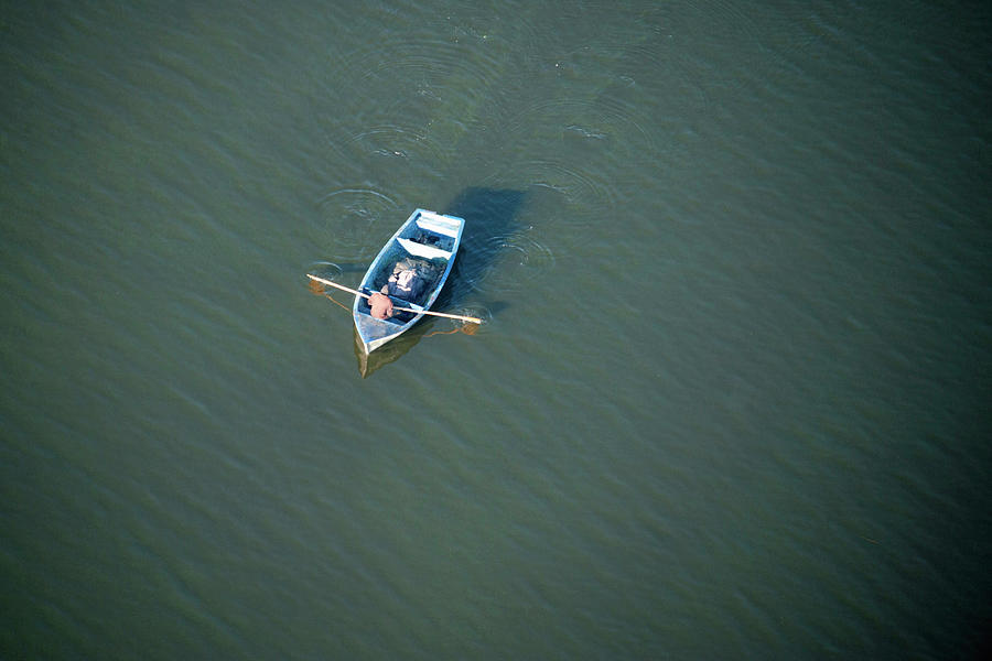 Rowing Boat On Lake Chivero, Near Photograph by Christopher Scott