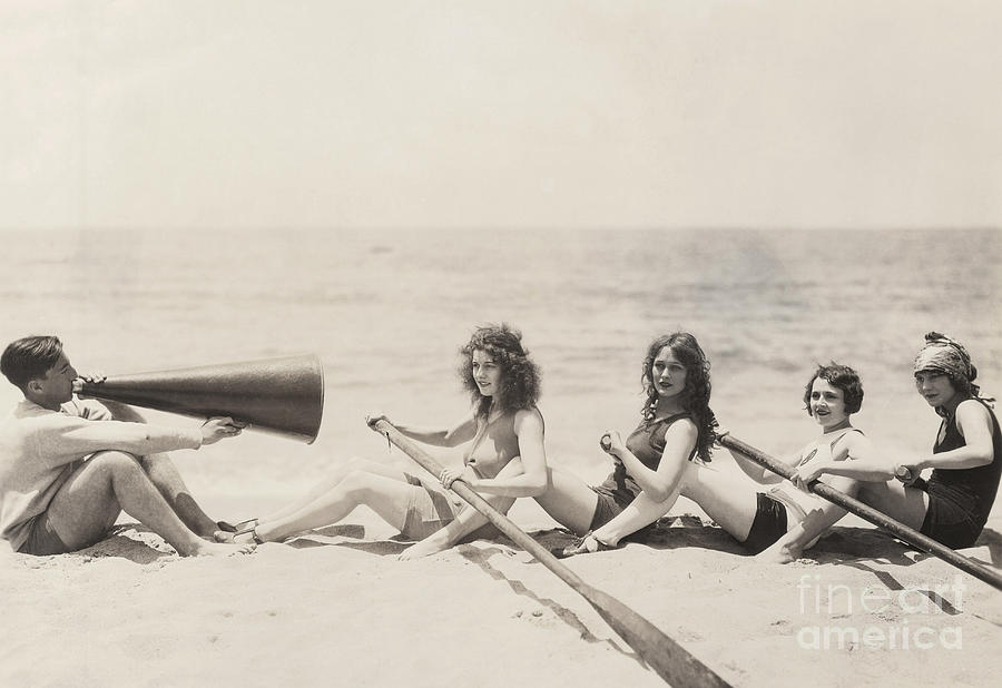 Friendship Photograph - Rowing Lesson by Everett Collection Friendship Photograph - Rowing Lesson by Everett Collection