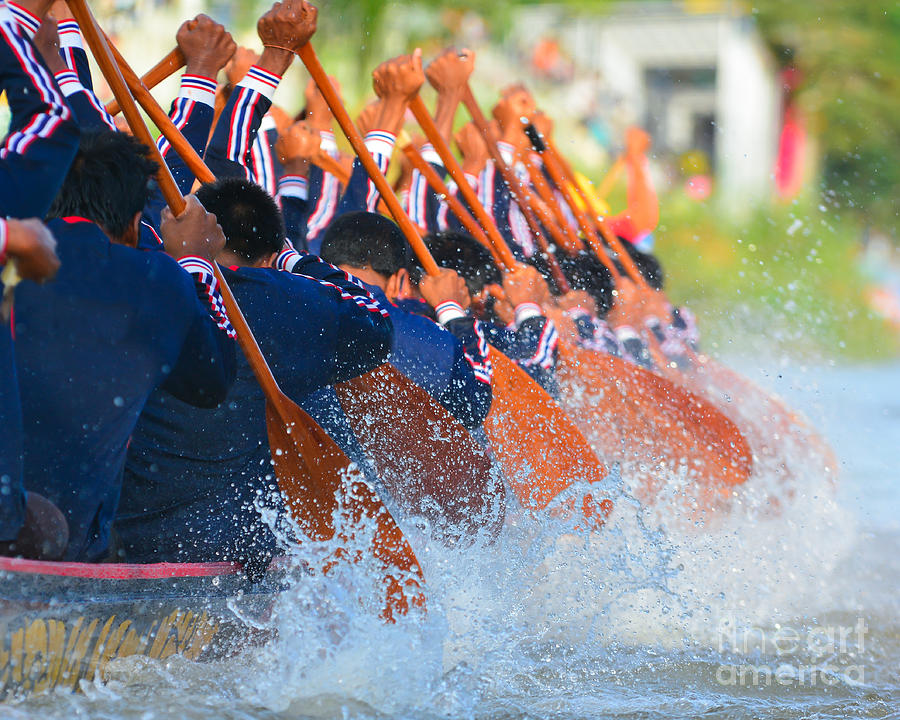 Strong Photograph - Rowing Team Race by Chaiyons021 Strong Photograph - Rowing Team Race by Chaiyons021