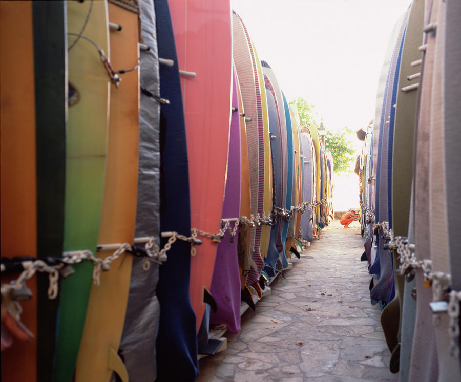 Rows Of Surfboards Photograph by Jonathan Kantor Studio