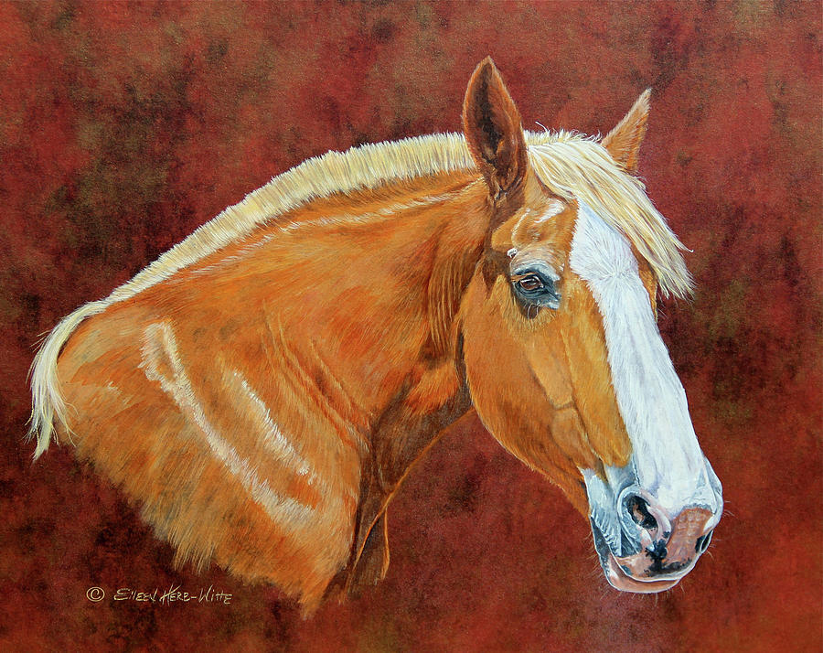 Roxanne Draft Horse Painting by Eileen Herb-witte | Pixels