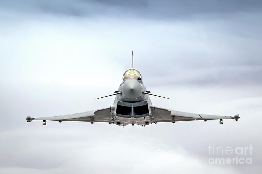 Royal Air Force Raf Eurofighter Typhoon In Flight C4 Photograph