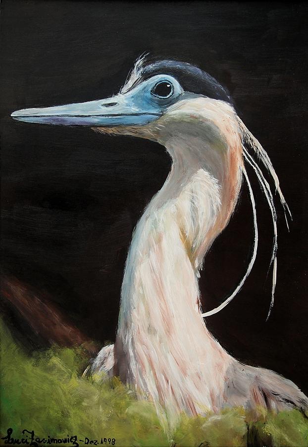 Royal Heron Painting by Luci Zasimowicz - Fine Art America