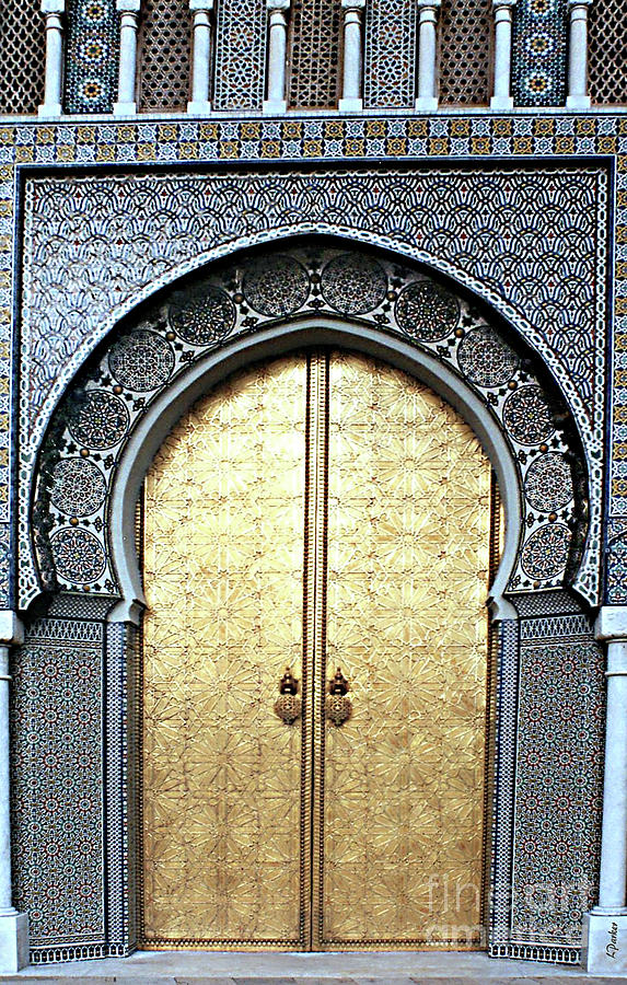 Royal Palace Door - Fez Morocco Photograph by Linda Parker
