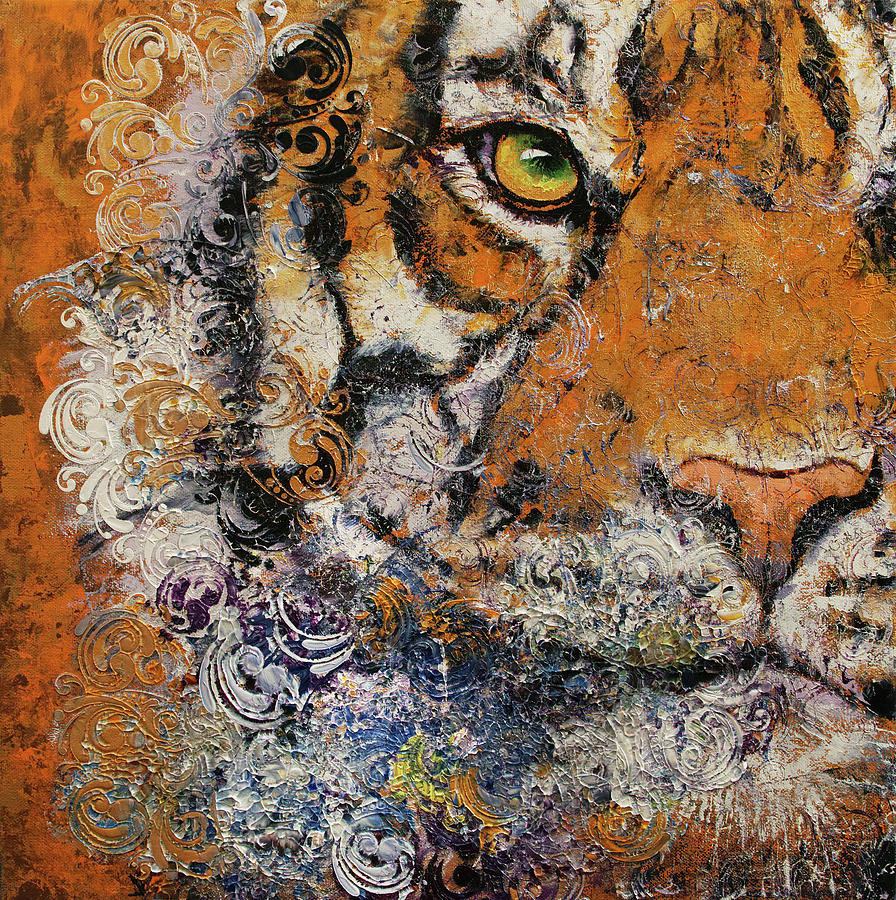 Royal Tiger Painting by Michael Creese