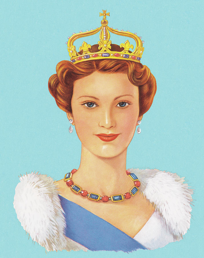 Queen Drawing - Royal Woman by CSA Images