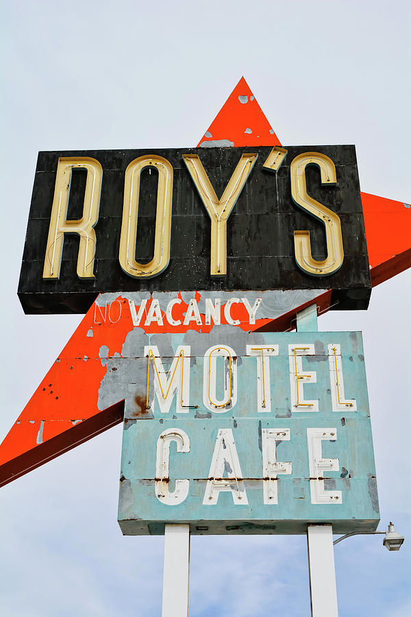 Roys Motel and Cafe Portrait Photograph by Kyle Hanson