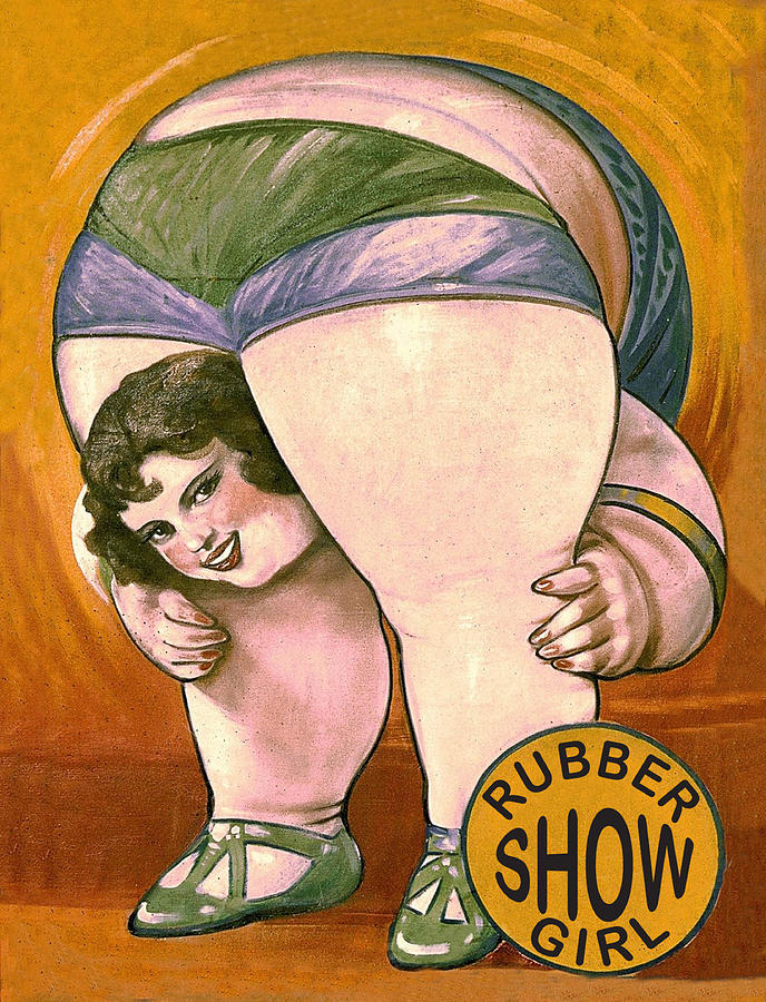 Fat Digital Art - Rubber Girl Show by Long Shot