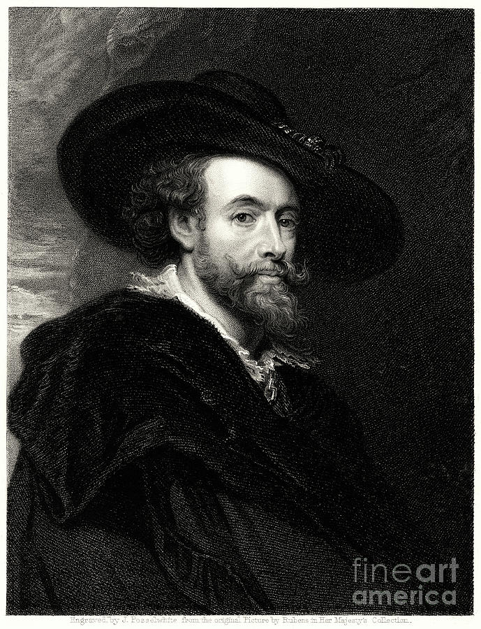 Rubens, 19th Century. Artist James Drawing by Print Collector