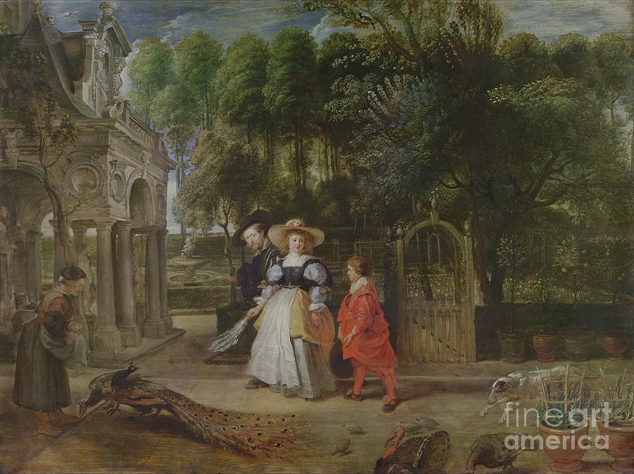 Peter Paul Rubens Painting - Rubens And Helene Fourment by Peter Paul Rubens
