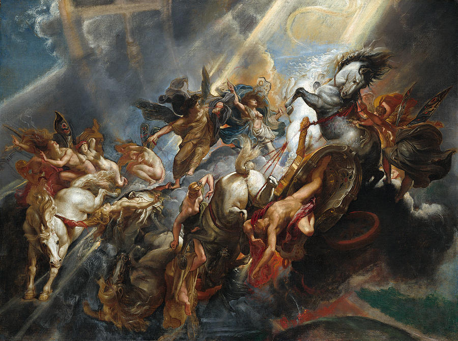 Fall Of Phaeton, C1604-05 Painting by Peter Paul Rubens