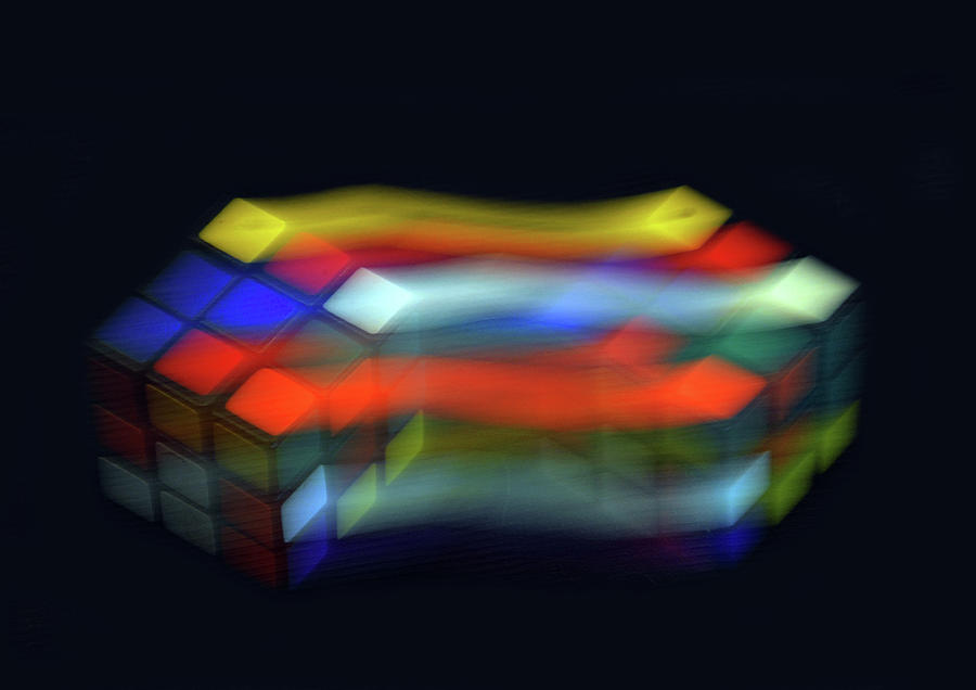 Rubik Cubes Photograph by Bill Cain
