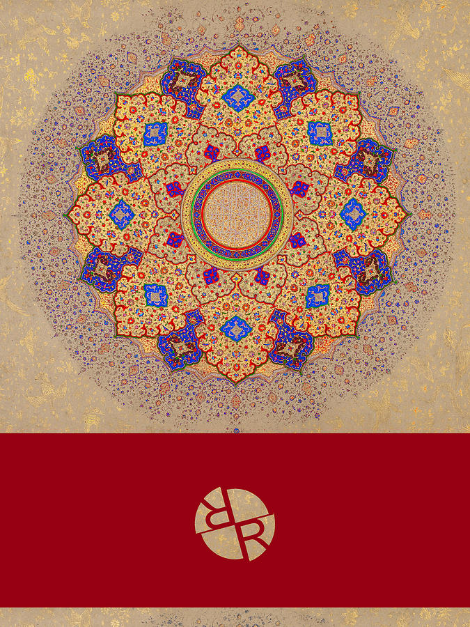 Rubino Mandala Design Pattern Red Painting