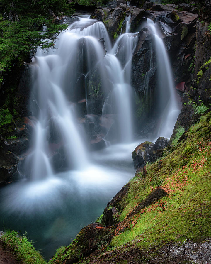 Ruby Falls Mount Rainier Photograph by Alex Mironyuk