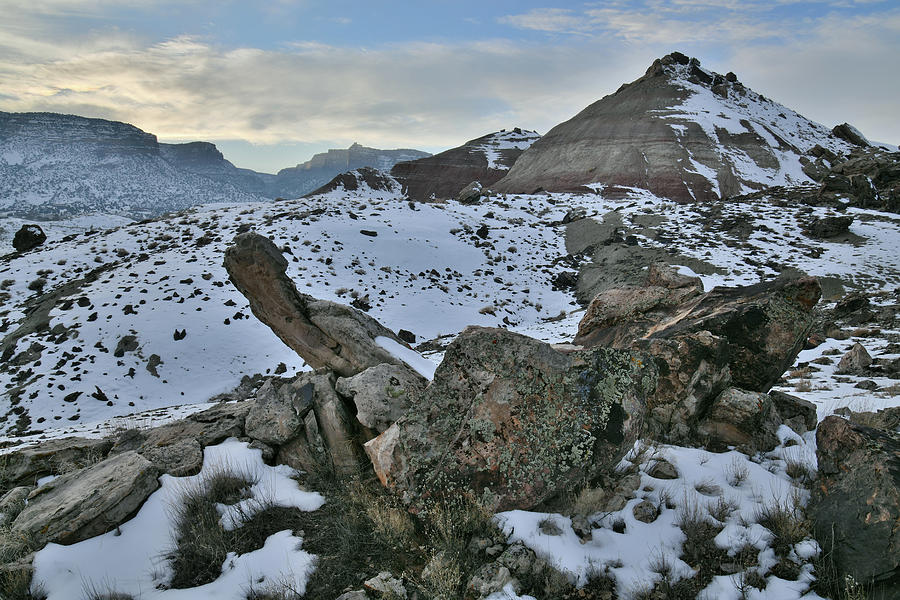 Ruby Mountain and Colorado National Monument at Sunset Photograph by ...