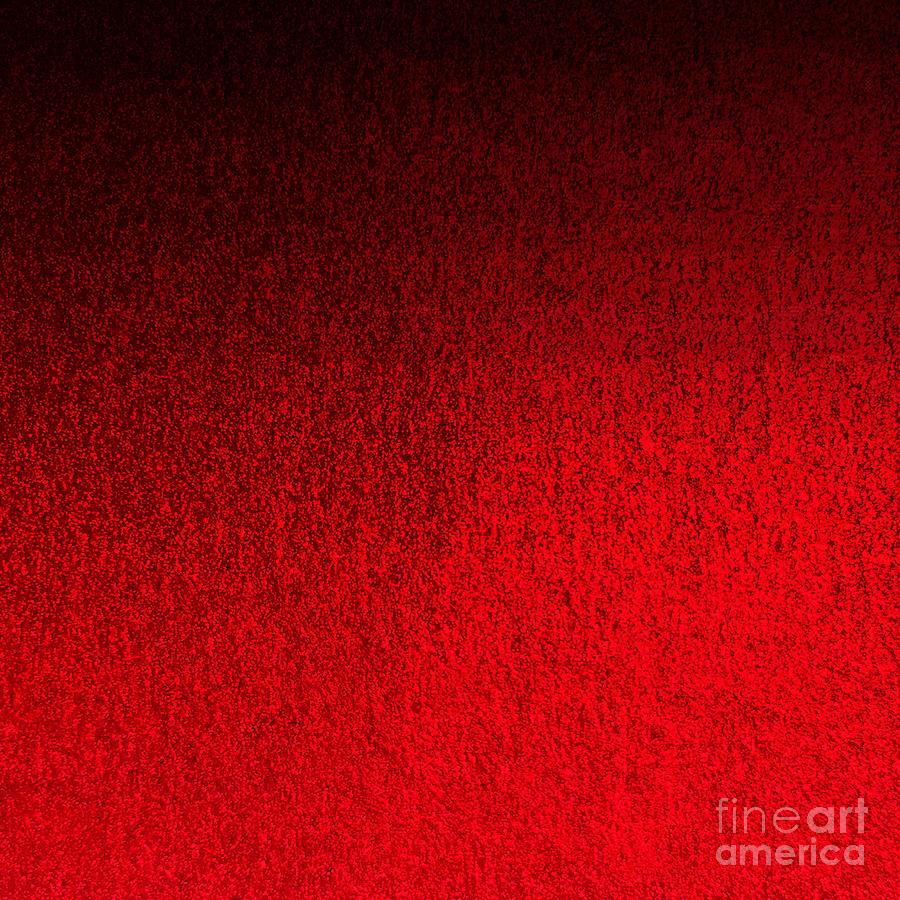 Curtain Digital Art - Ruby Red Ombre Design by Sheila Wenzel