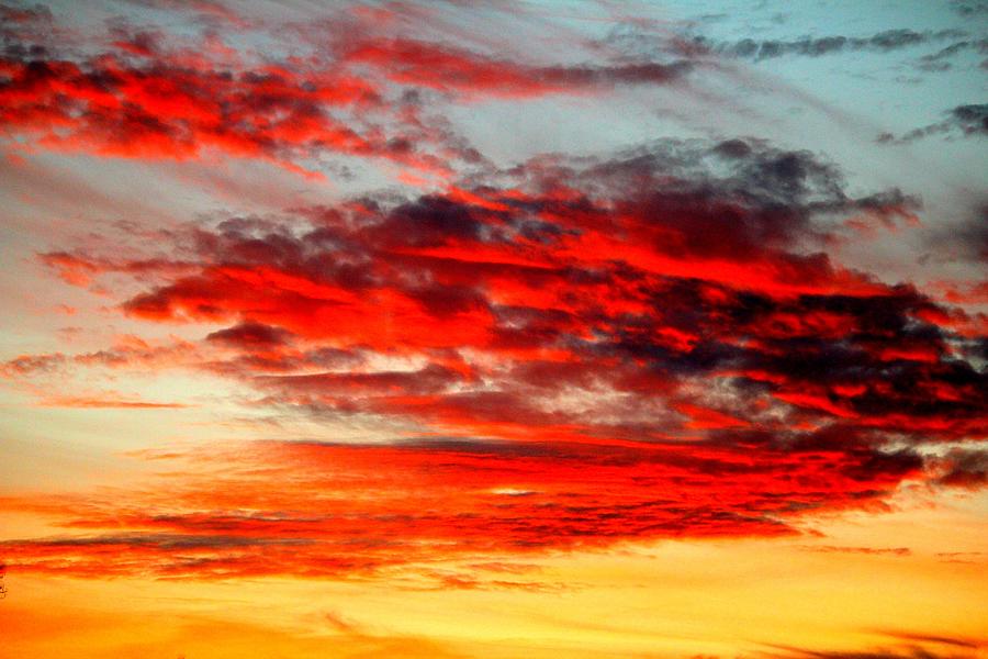 Ruby Red Sky Photograph by Cynthia Guinn
