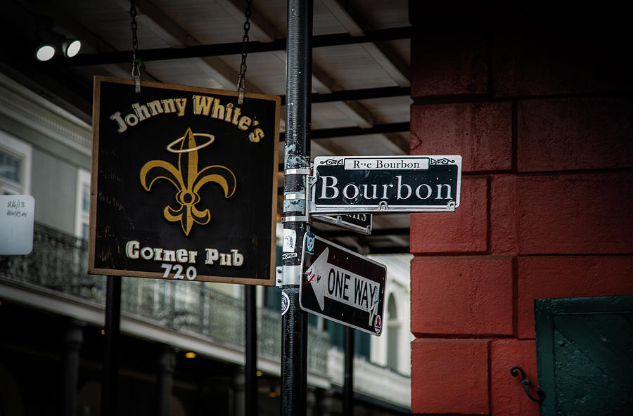 New Orleans Photograph - Rue Bourbon by Greg and Chrystal Mimbs