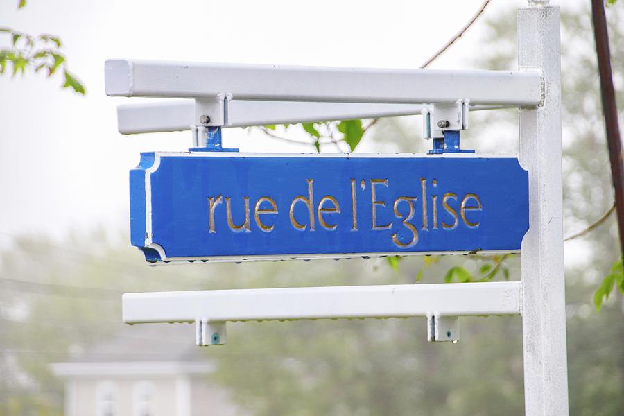 Rue De Leglise Street Sign Photograph
