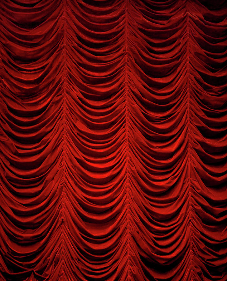 Ruffled Red Curtain by Frank Rothe