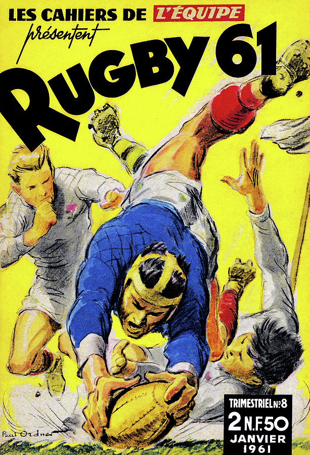 Rugby 61 Painting by Paul Ordner