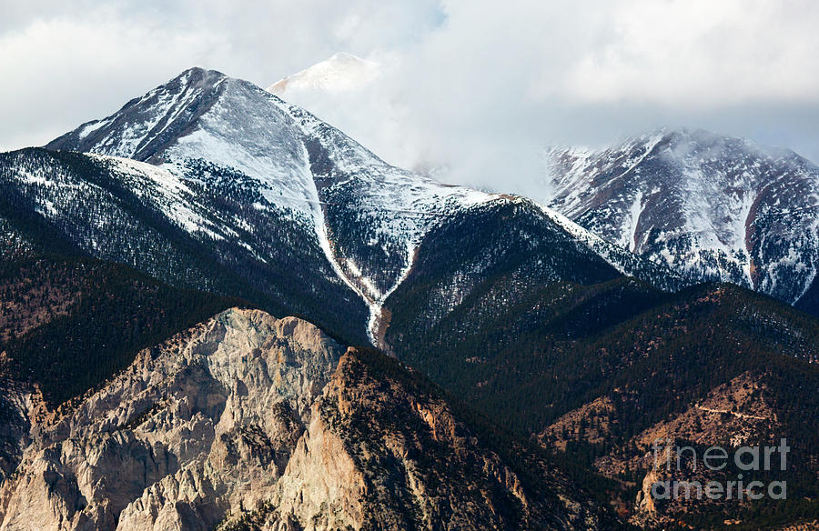 Rugged Peaks on the Sangre de Cristo Photograph by Steven Krull