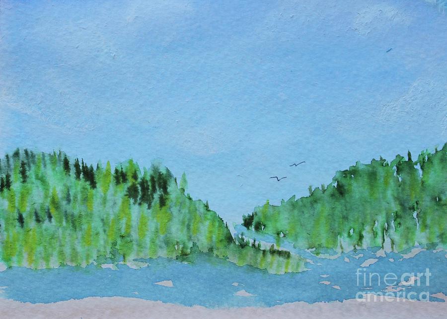 Rugged Shoreline, Green by Kim Nelson Rugged Shoreline, Green by Kim Nelson