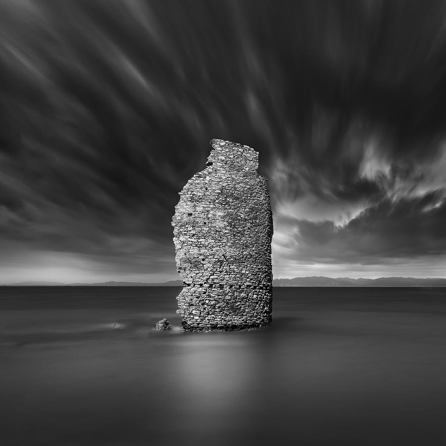 Landscape Photograph - Ruined Windmill II by George Digalakis