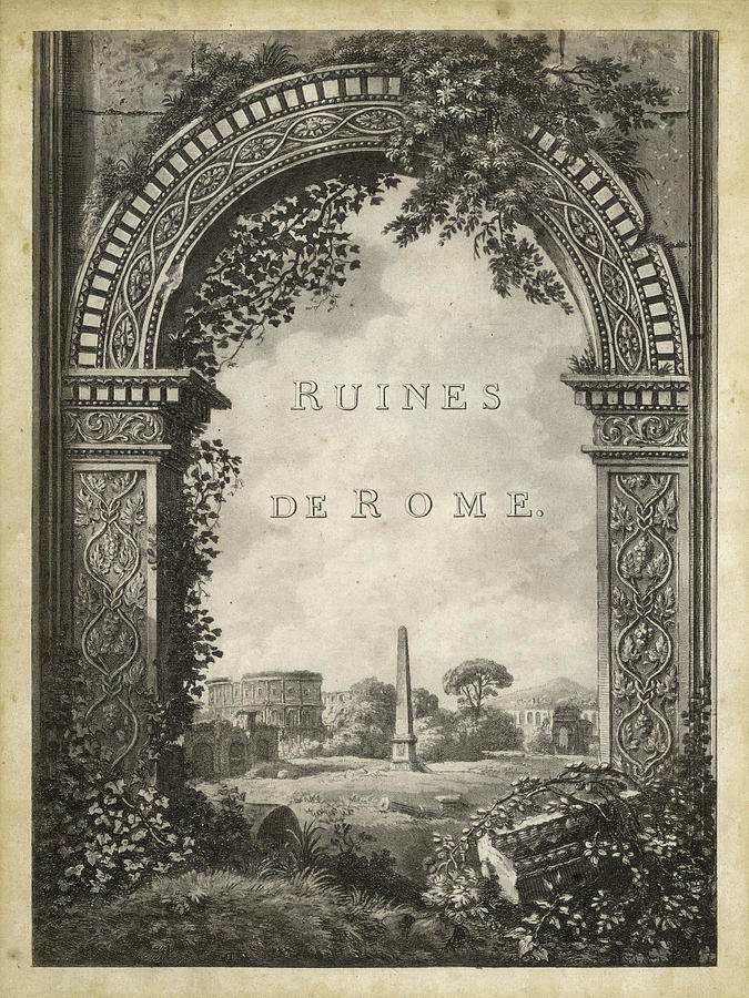Ruines De Rome Painting by Unknown