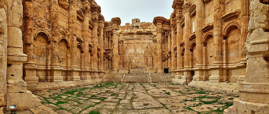 Ruins Of A Temple, Temple Of Bacchus Photograph by Panoramic Images
