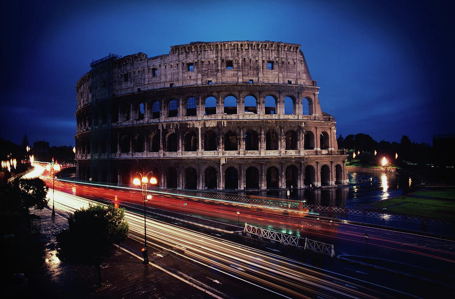 Ruins Of An Amphitheater In A City Photograph By Dreampictures 