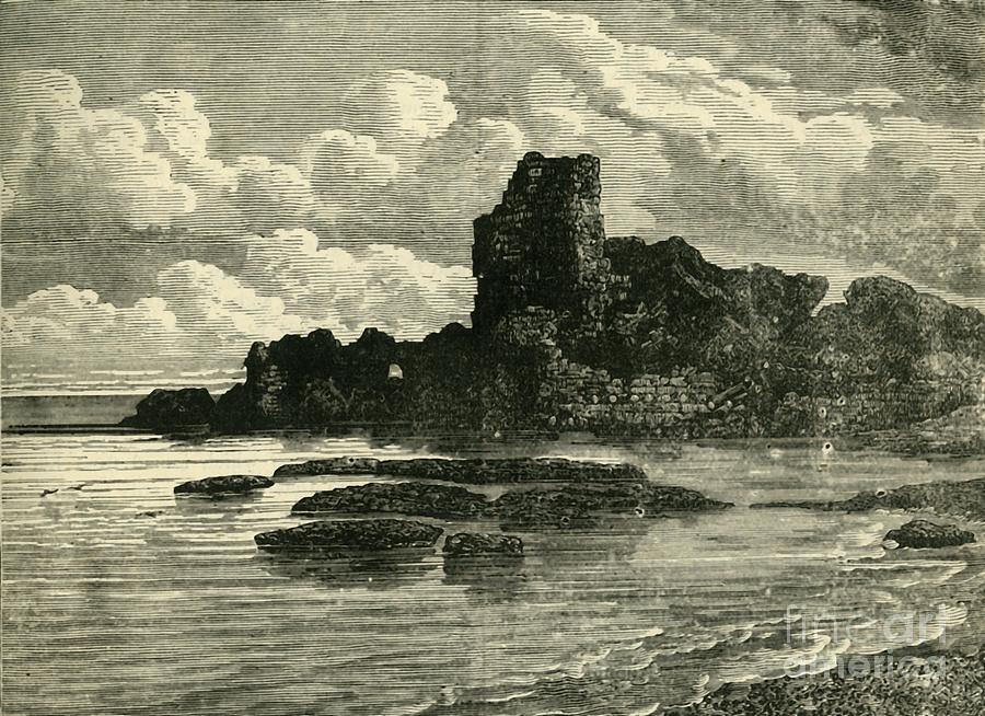 Ruins Of Caesarea Drawing by Print Collector