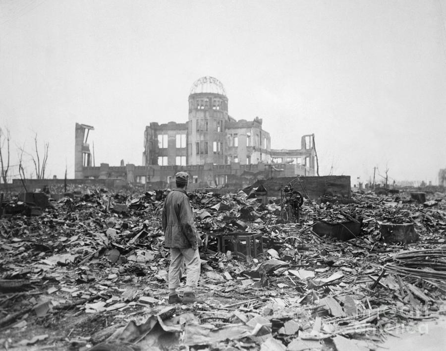 Ruins Of Hiroshimas Museum Of Science Photograph by Bettmann