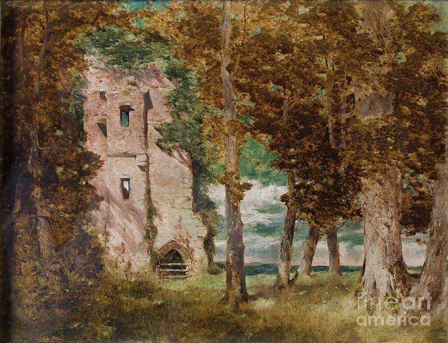 Ruins Of Kirkoswald Castle, Cumberland, 1854 Painting by William James Blacklock