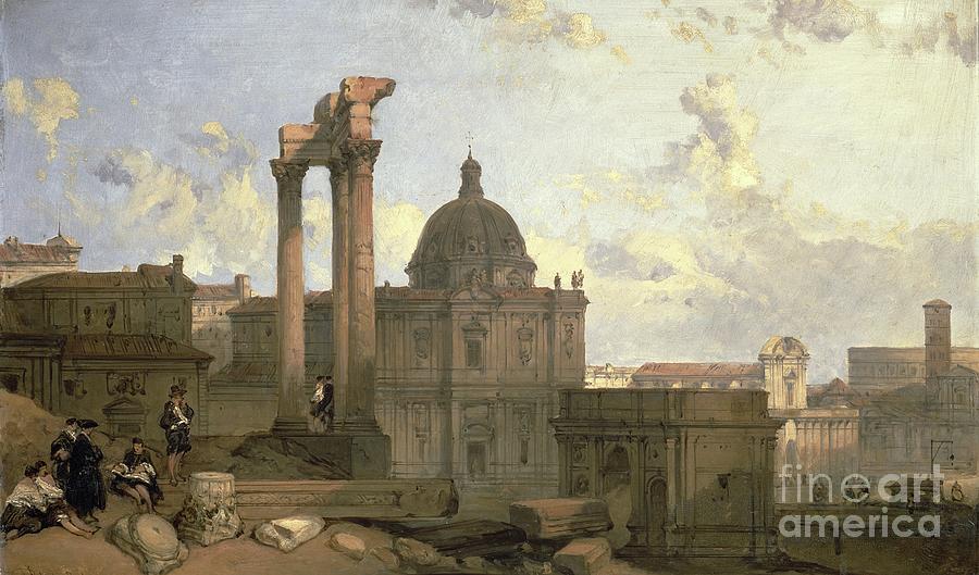 David Roberts Painting - Ruins Of The Roman Forum, 1859 by David Roberts