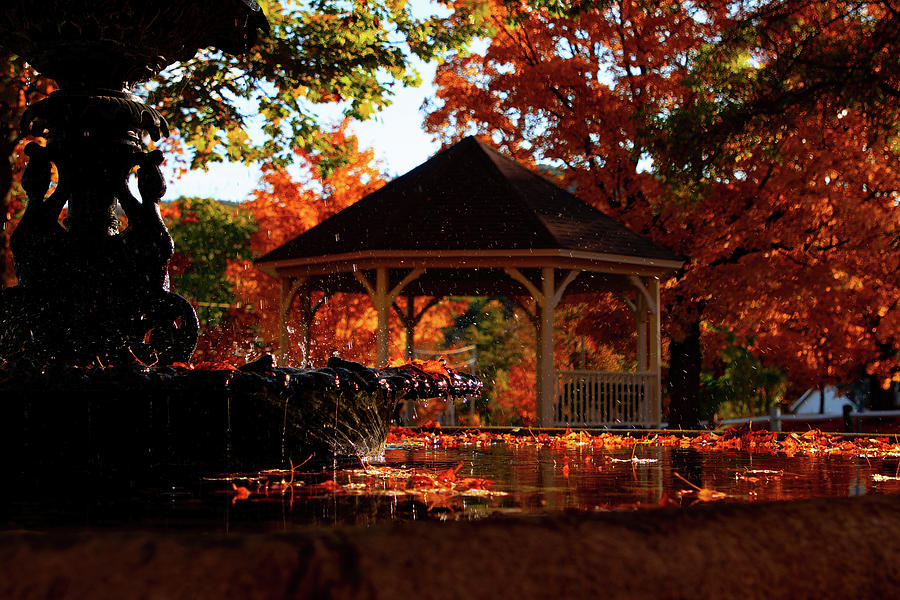 Rumney Common Fountain in Fall Colors by Jeff Folger Rumney Common Fountain in Fall Colors by Jeff Folger