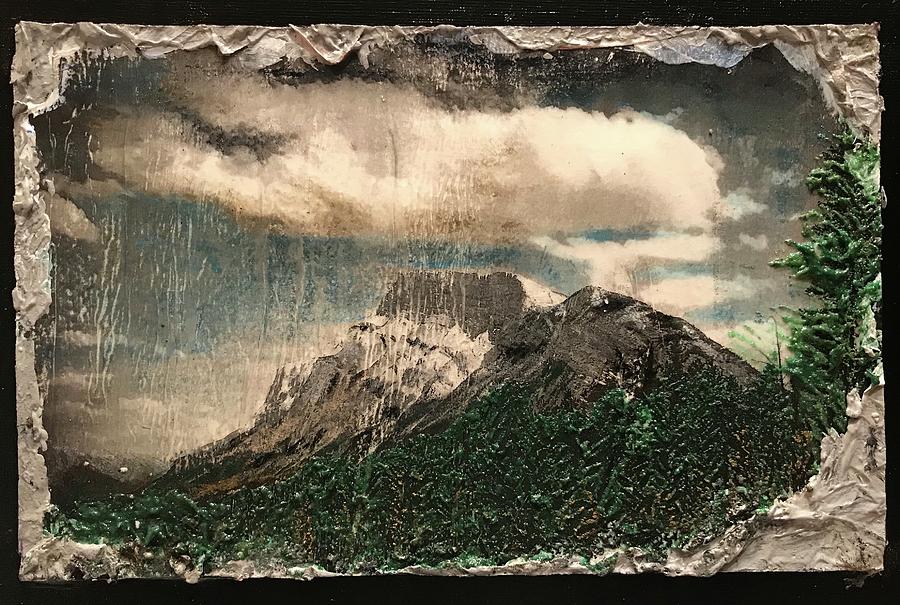 Banff National Park Mixed Media - Rundle by Nikki Tate