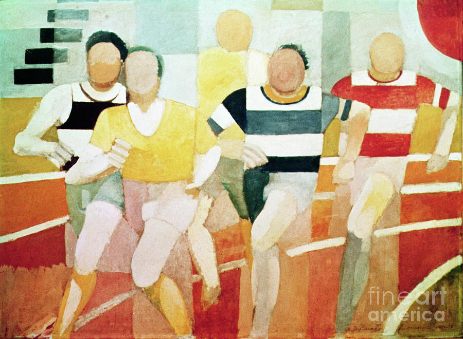 Robert Delaunay Painting - Runners, 1924-25 by Robert Delaunay