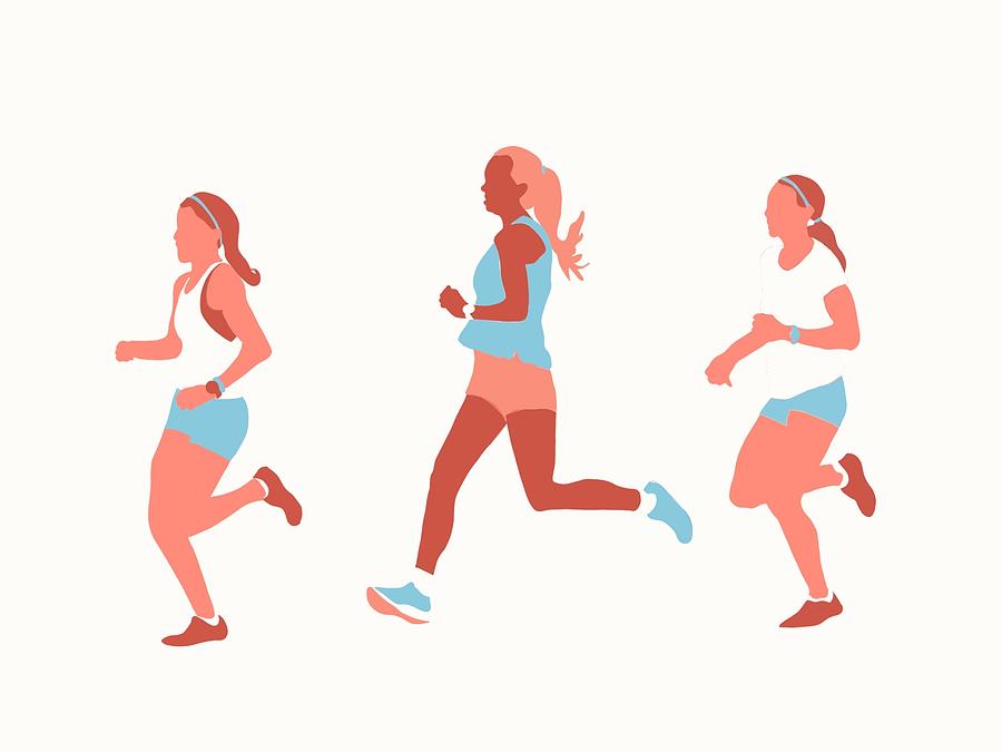 Runners Digital Art by Danielle Riggs